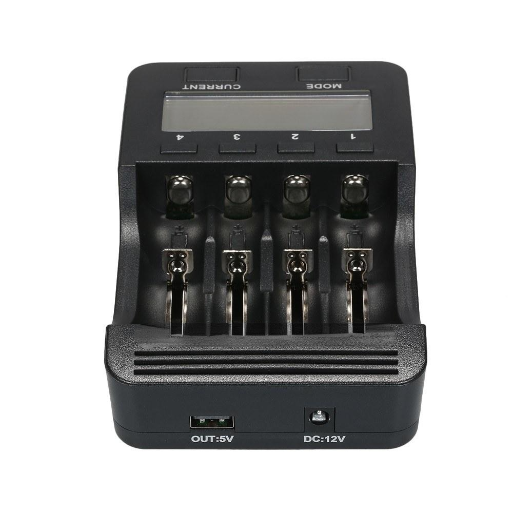 4 Slots Smart Intelligent Battery Charger Kit
