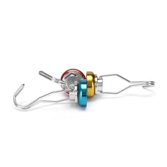 Red/Yellow/Blue 25mm 22KG Neodymium Magnet 360 Swing Rotating Hook