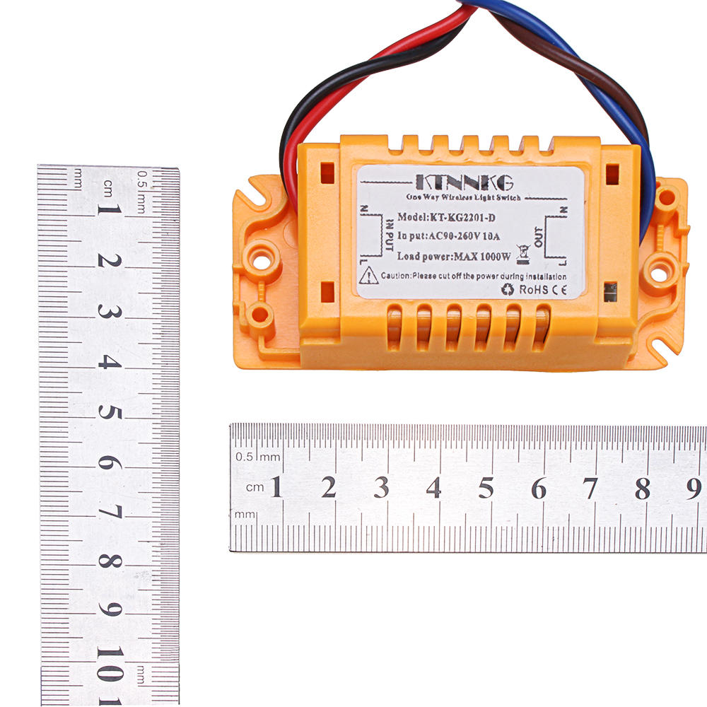 Wireless Light Switch Kit For Lamps Fans Appliances 433Mhz,5pcs RF Receiver Default OFF