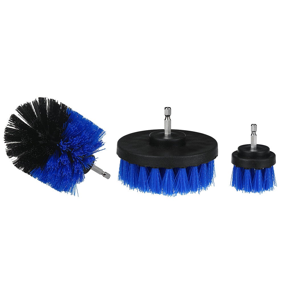 19pcs Drill Scrubber Cleaning Drill Brush Set with Sponge Extension Rod for Car Kitchen Grill Tile Toilet Bathroom