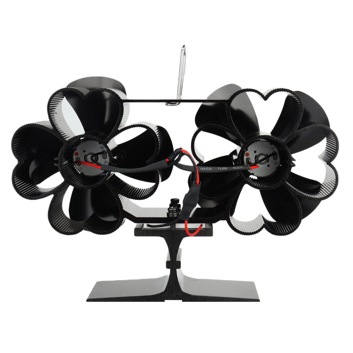 8 Blade Fireplace Fan Heat Powered Stove Fan Burner Quiet Home Use Efficient Heat Distribution