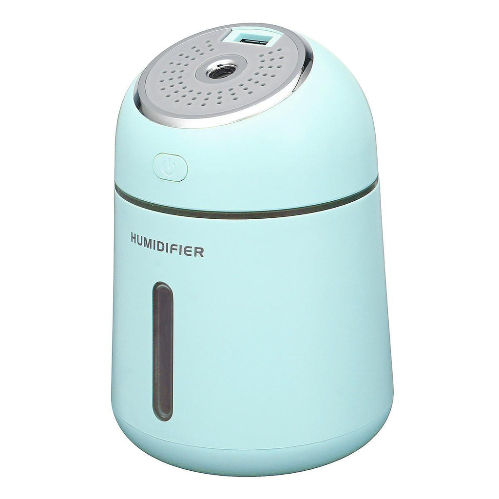4 In 1 330ML Ultrasonic Air Humidifier USB Fan LED Light Cool Mist Aroma Oil Diffuser