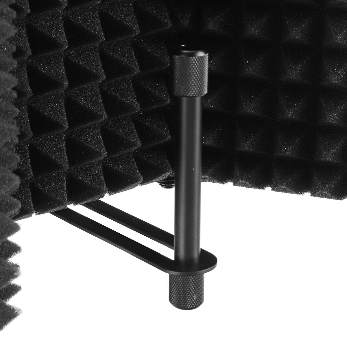 Foldable Microphone Acoustic Isolation Shield Foams Studio Three-door Noise Enclosure Panel Filter