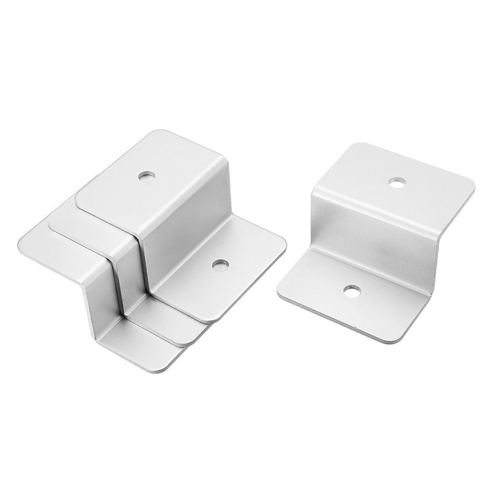 4pcs Solar Panel Mounting Z Brackets Aluminum Alloy Tools Kit for Motorhomes and Yachts