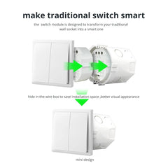 Smart Light Switch DIY Module SmartThings Tuya Control Alexa Google Home 1 Way 2 Way