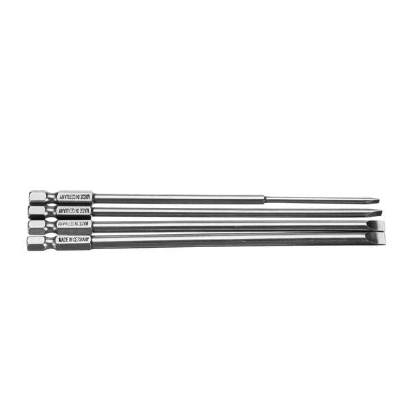 4Pcs 150mm Magnetic 3.0-6.0mm Flat Head Slotted Tip Screwdrivers Bits