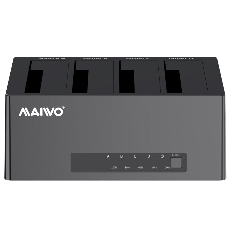 Duplicator HDD Docking Station Data Clone Support Up to 64TB Plug and Play for 2.5'' 3.5'' SATA SSD HDD