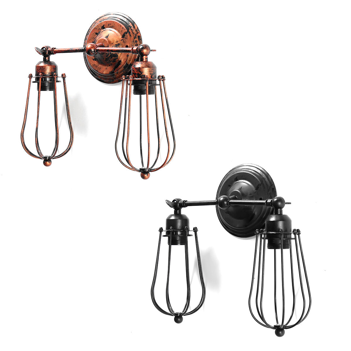 Industrial Wall Light Mounted Sconce Iron Retro Lamp Fixture Room Decor