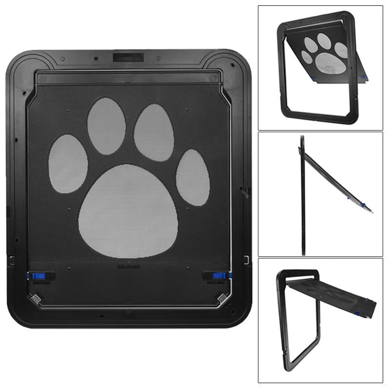 37*42cm Large Medium Dog Cat Pet Door Screen Window ABS Magnetic Auto Lock Flaps