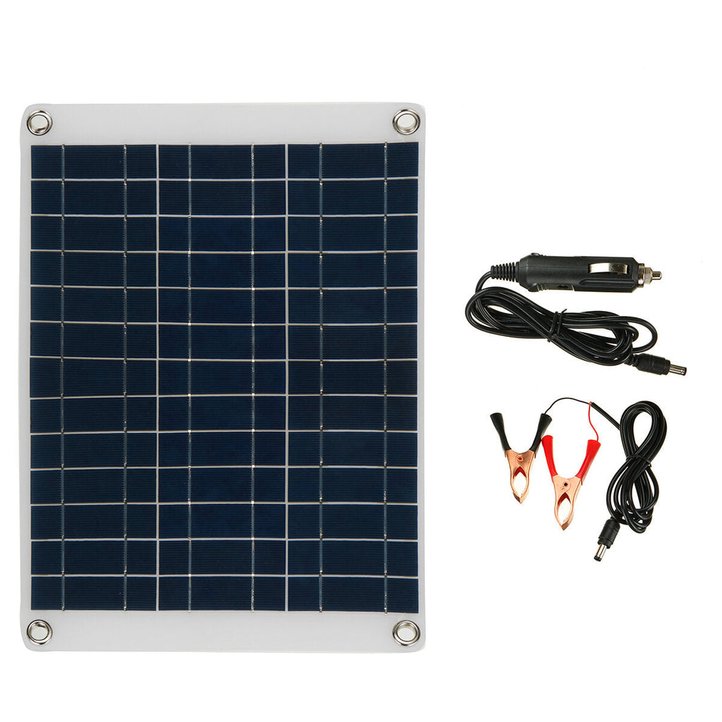 20W 12V/5V Polycrystalline Solar Panel Kit Battery Charger Portable Solar Panel for Car Boat Van