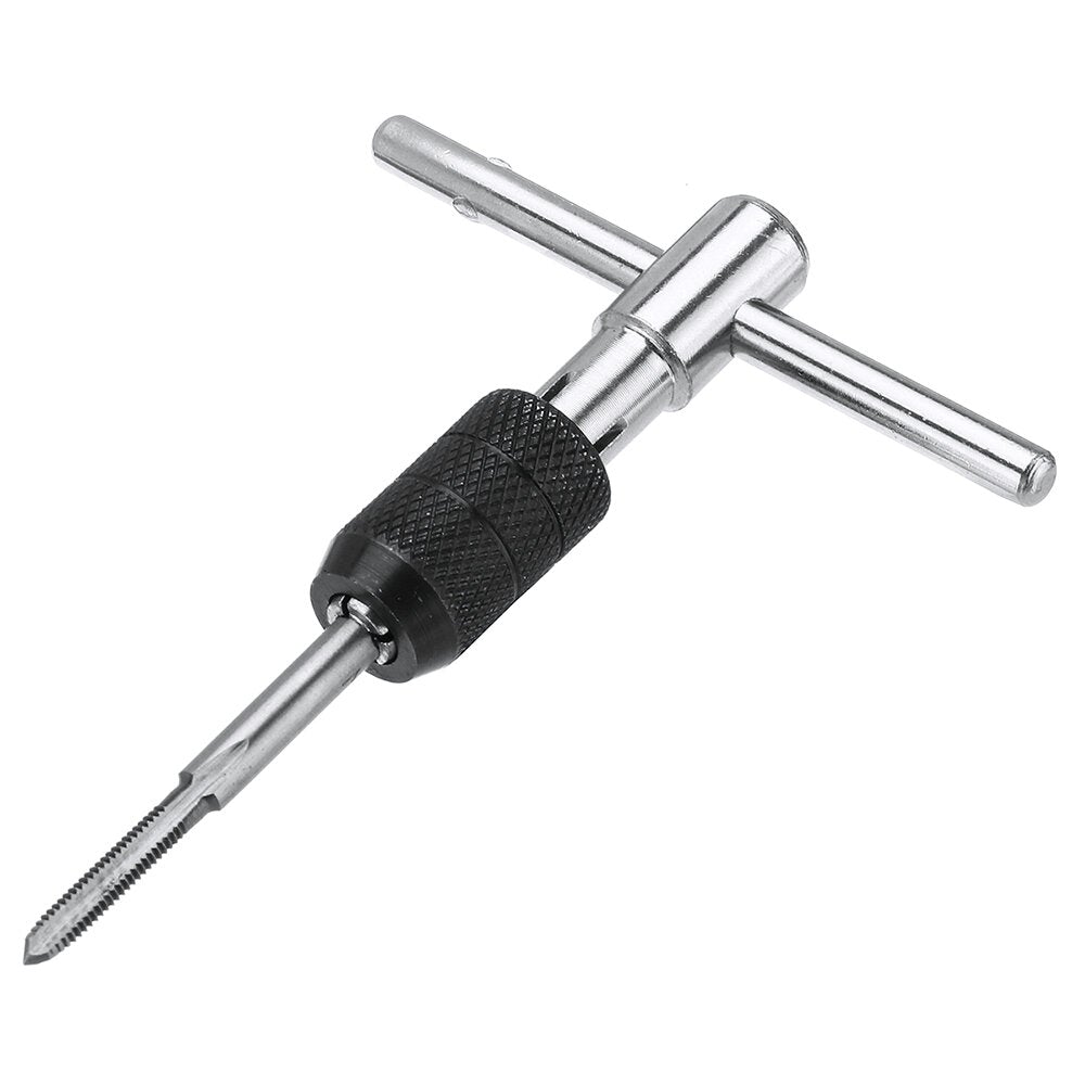 6pcs M3-M8 Tap Drill Set T Handle Ratchet Wrench Machinist Tool With Screw Hand