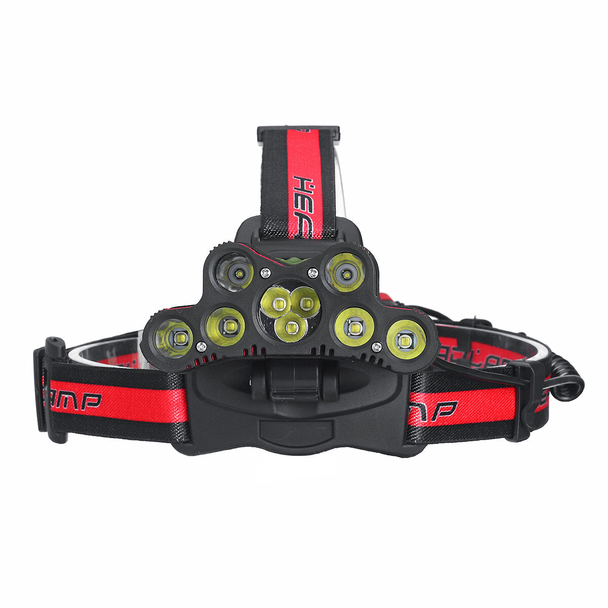 2501-B 6-Modes 7xT6+2xQ5 LED Outdoor Head Torch Waterproof Ultra Bright Headlamp With SOS Whistle
