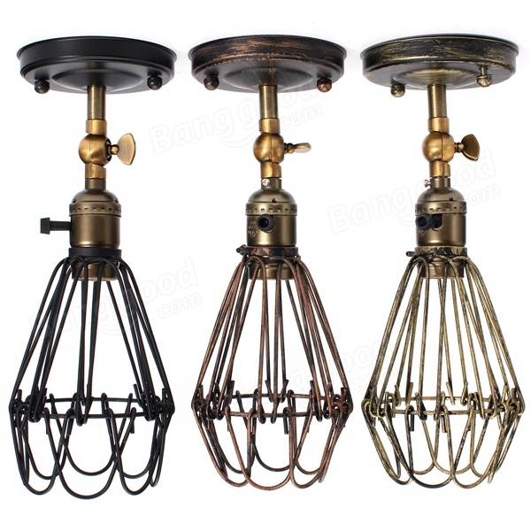 Metal Vintage Rustic Sconce Wall Light Edison Lamp Bulb Fixture