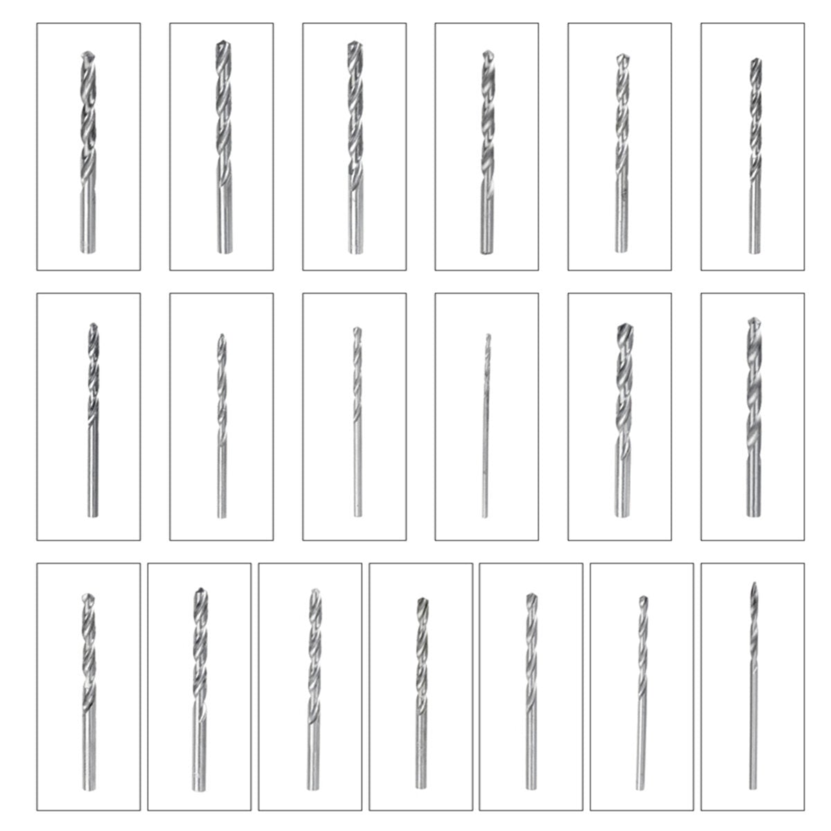 170Pcs Presion HSS Engineering Drill Bit Set 1mm-10mm Assorted Kit Metal Case