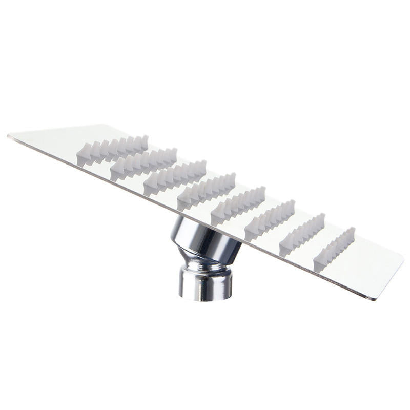 G1/2 Rain Shower Head Square Chrome Wall / Ceiling Mounted Bathroom Top Sprayer Faucet Stainless Steel