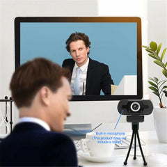 110 Wide Angle Auto focus USB Webcam Conference Live Computer Camera Built-in Noise Reduction Microphone for PC Laptop