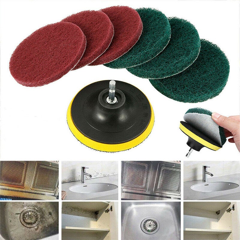 14pcs Drill Brush Tub Clean Electric Grout Power Scrubber Cleaning Tool Kit