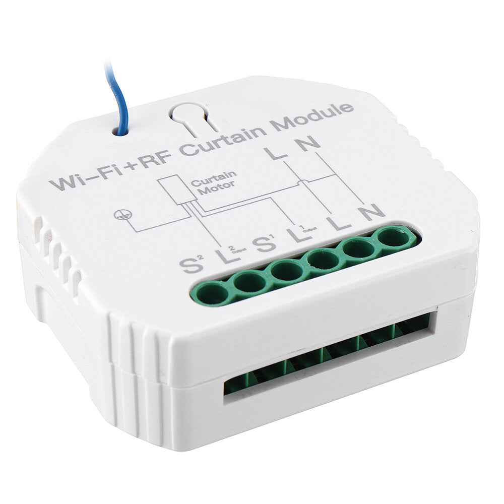 WiFi RF Smart Curtain Blinds Module Switch Roller Shutter Motor Tuya Wireless Remote Control Work with Alexa Google Home