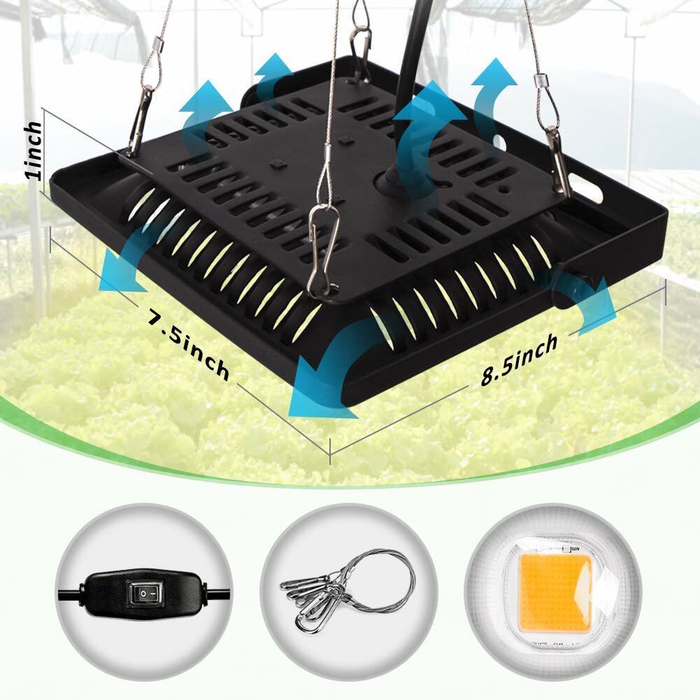 150W Waterproof Plant Light for Seedling Growing Blooming Fruiting