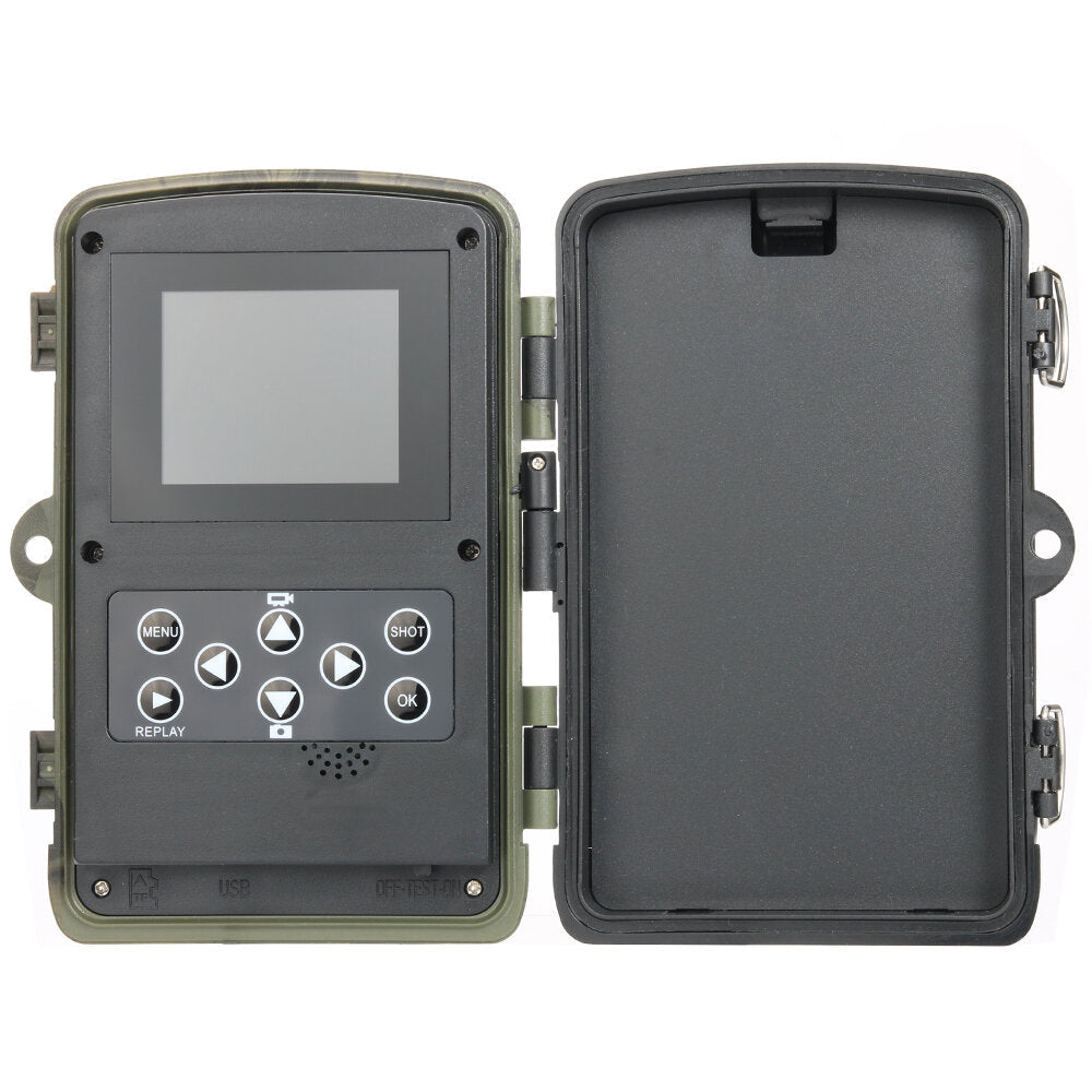 Video Hunting Camera IP66 Waterproof Infrared Night Vision 0.2S Trigger Trap Monitoring with Bluetooth for Wildlife Monitoring Outdoor Photography