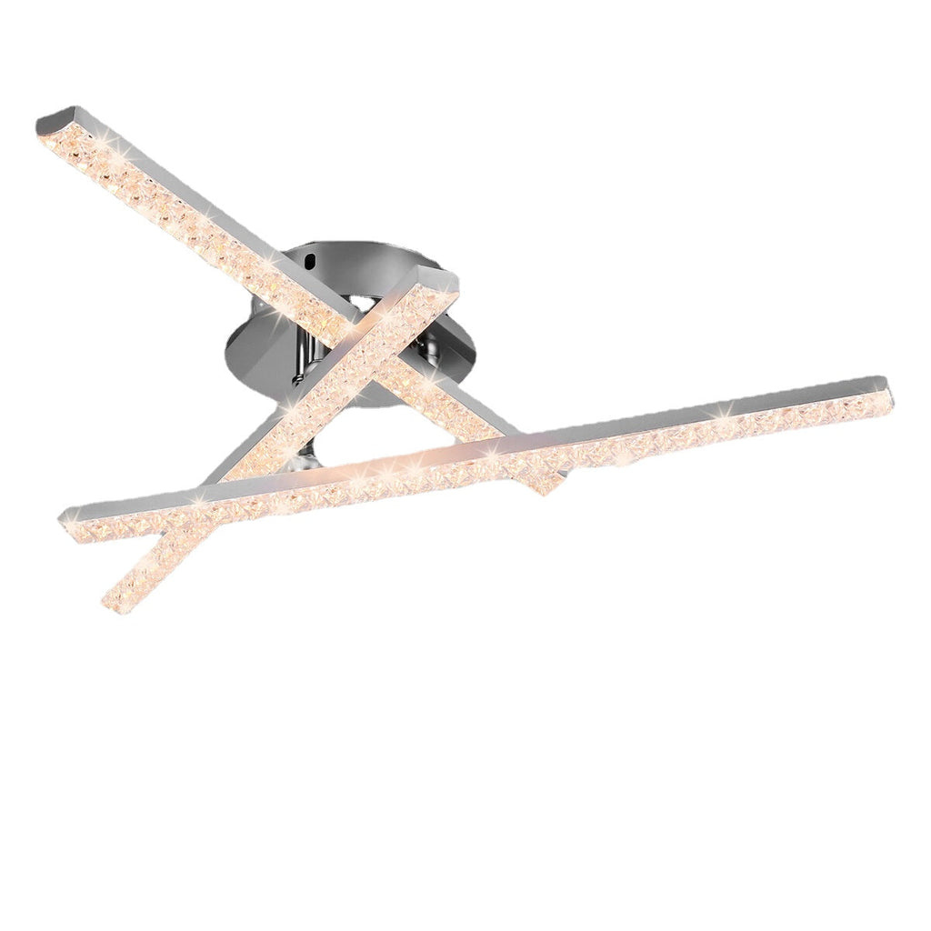 AC85V~265V 24W Modern LED Ceiling Light Crystal Light Bar Bedroom Living Room Chandelier Lamp Lighting