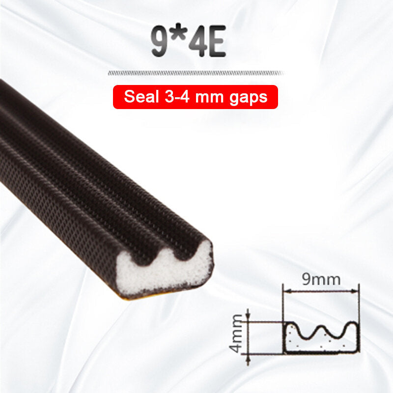 5m Self Adhesive Soundproof Foam Door Window Seal Acoustic V Type Sealing Strip Weather Stripping Gap Filler
