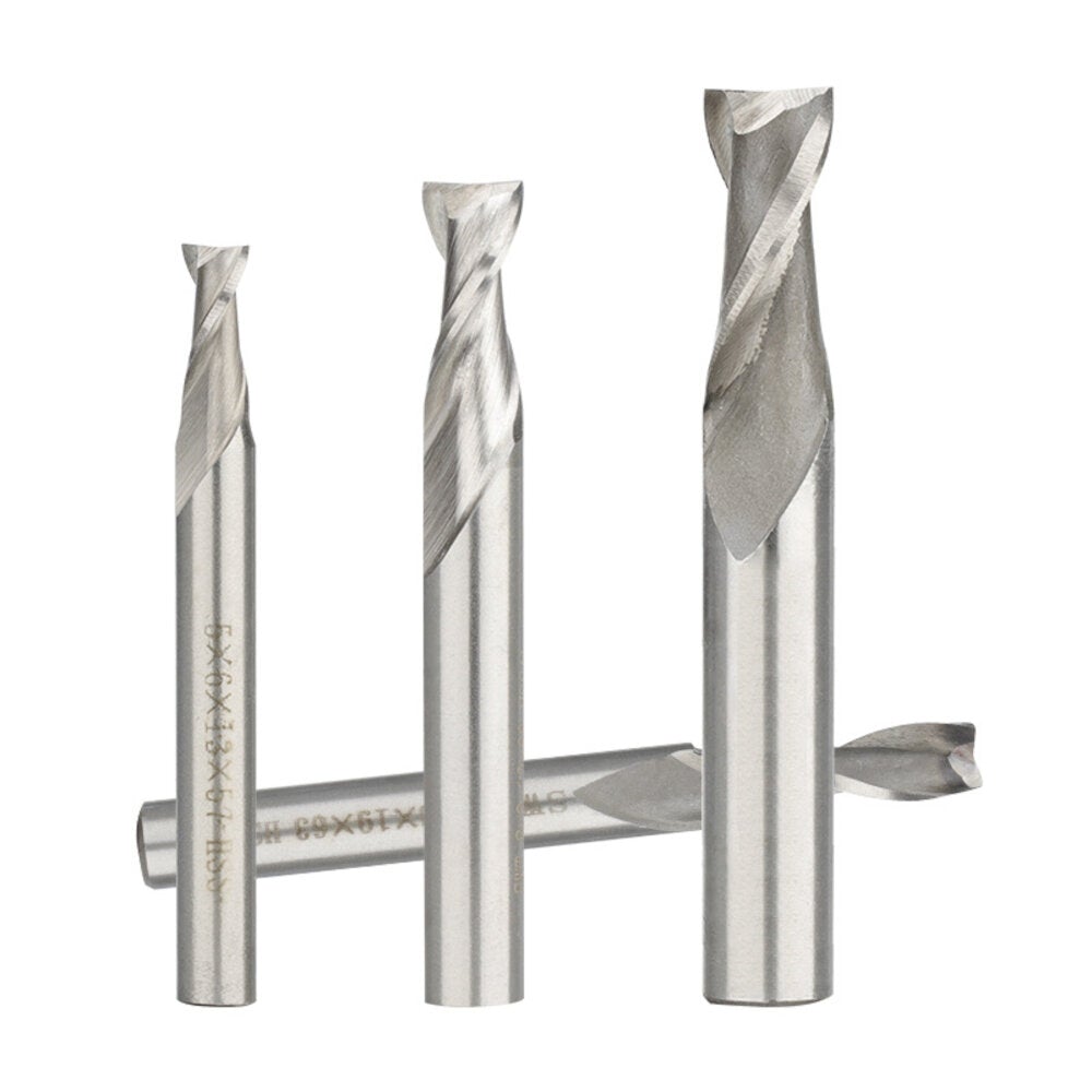 1Pc 2-12mm 2 Flute End Mill Cutter HSS Straight Shank Milling CNC Tools