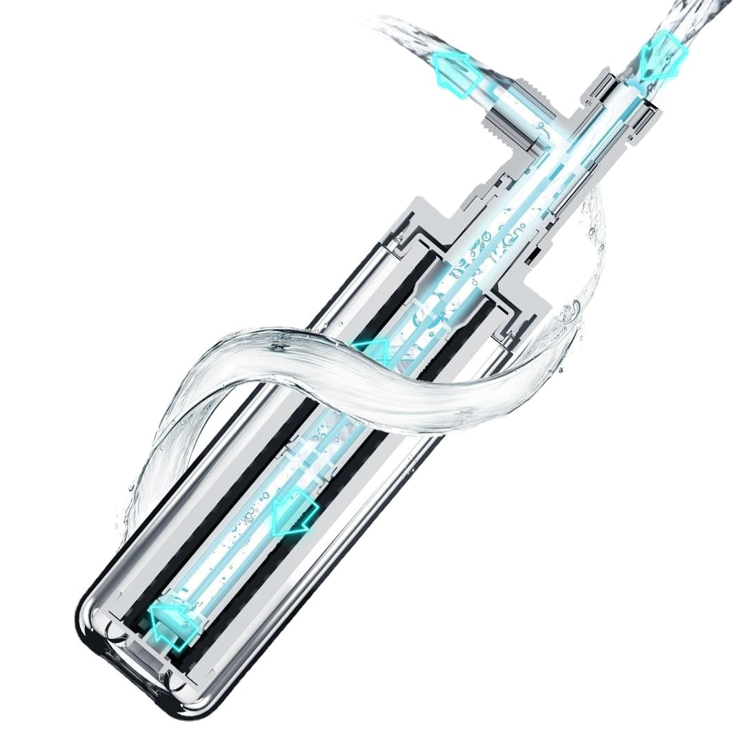 3 In 1 Pre-filter Pipe Connection Water Filter 5L/min Flow Rate for Kitchen Bathroom Transparent