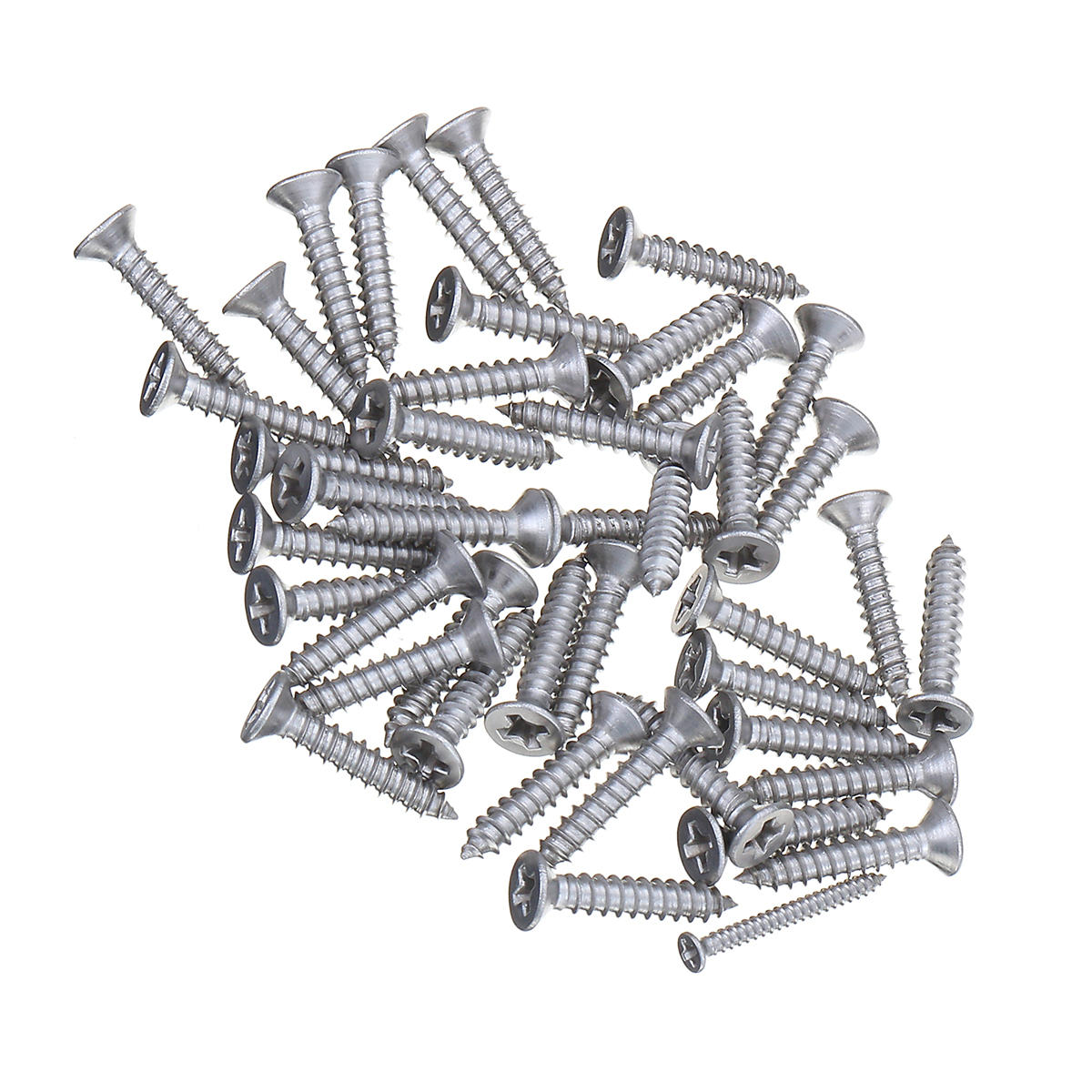 600Pcs M2.2/M2.9/M3.5 Stainless Steel Pozi Raised Countersunk Self-Tapping Screw
