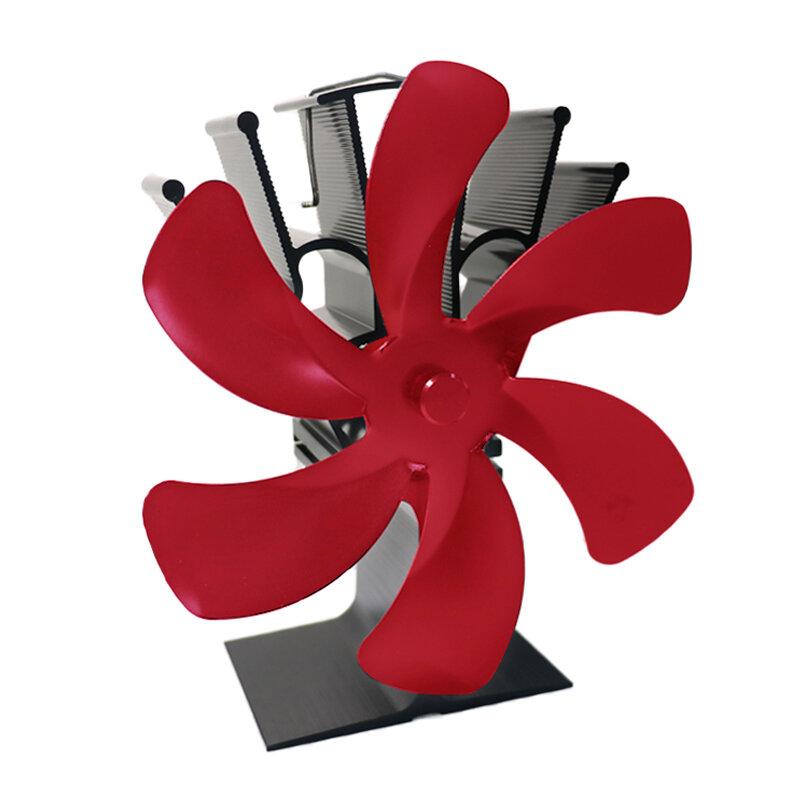 6 Blades Fireplace Fan Stove Fan Heated Fan Heat Powered Eco Fan
