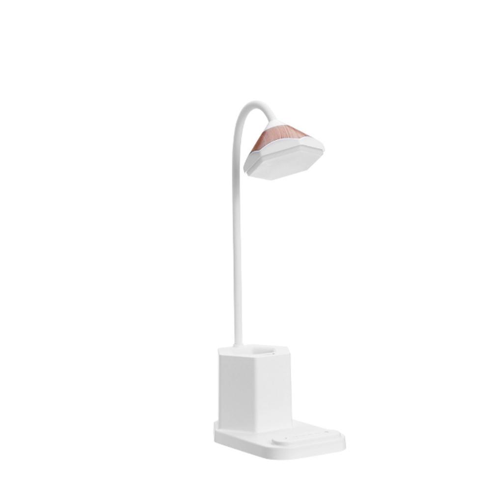 Multifunctional USB Rechargeable Touch Dimmable LED Table Lamp Pen Holder Mobile Phone Charging Folding Storage Stand Colorful Night Light