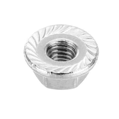 M3SN5 50Pcs M3 304 Stainless Steel Hex Serrated Flange Lock Nuts