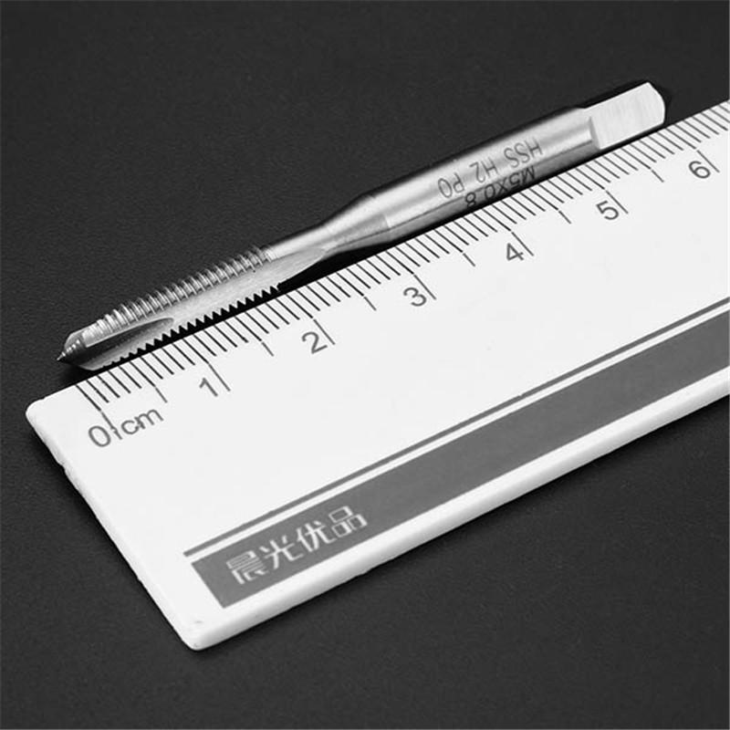 10pcs M5x0.8 HSS Spiral Pointed Machine Screw Tap Metric Plug Tap