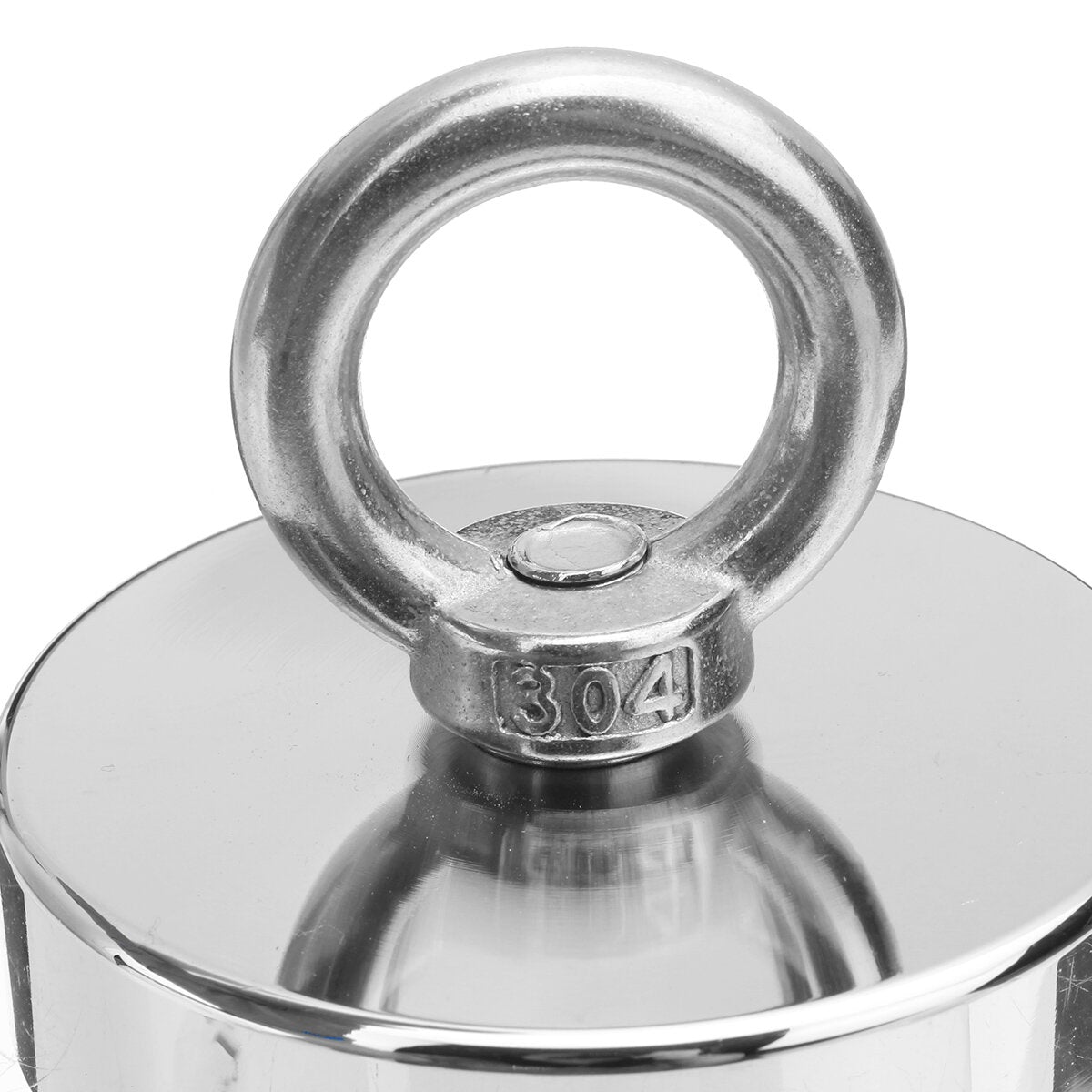 75mm 300KG Neodymium Fishing Magnet Salvage Recovery Magnet with 10/20 Meters Rope