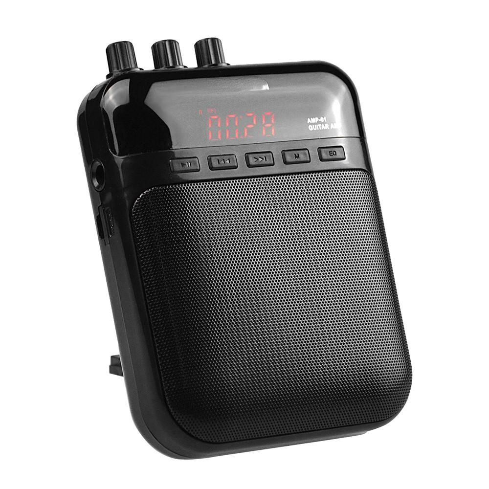 Guitar Amp Recorder Speaker TF Card Slot Compact Portable Multifunction