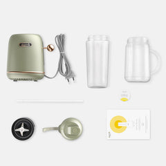200W 500ml Portable Juicer Fruit Vegetable Mixer Soybean Ice Crusher 2 Cups