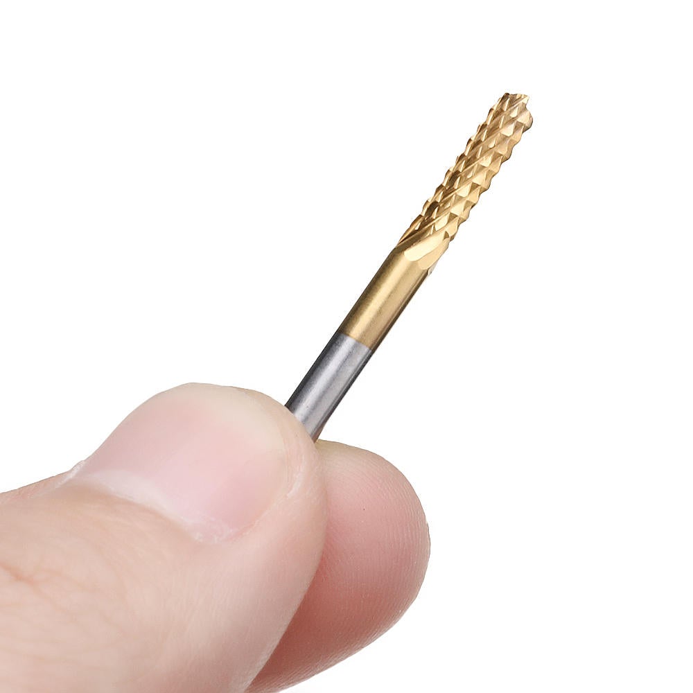 10pcs 0.8-3mm Titanium Coated with 1.6mm Blue Nano Engraving Milling Cutter Carbide Bits