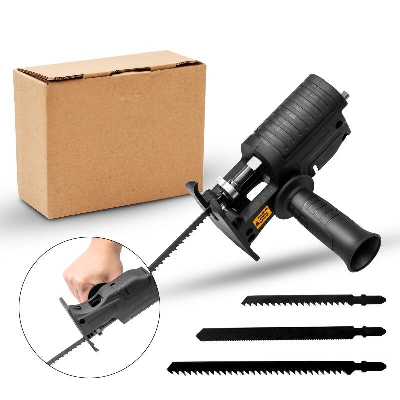 HIDLA Reciprocating Saw Attachment Adapter Change Electric Drill Into Reciprocating Saw for Wood Metal Cutting Conversion Head