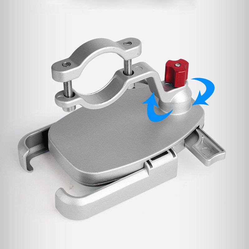 360 Rotatable One-key Lock Bicycle Mobile Phone Holder Aluminum Alloy Electric Bike Phone Holder Motorcycle GPS Holder