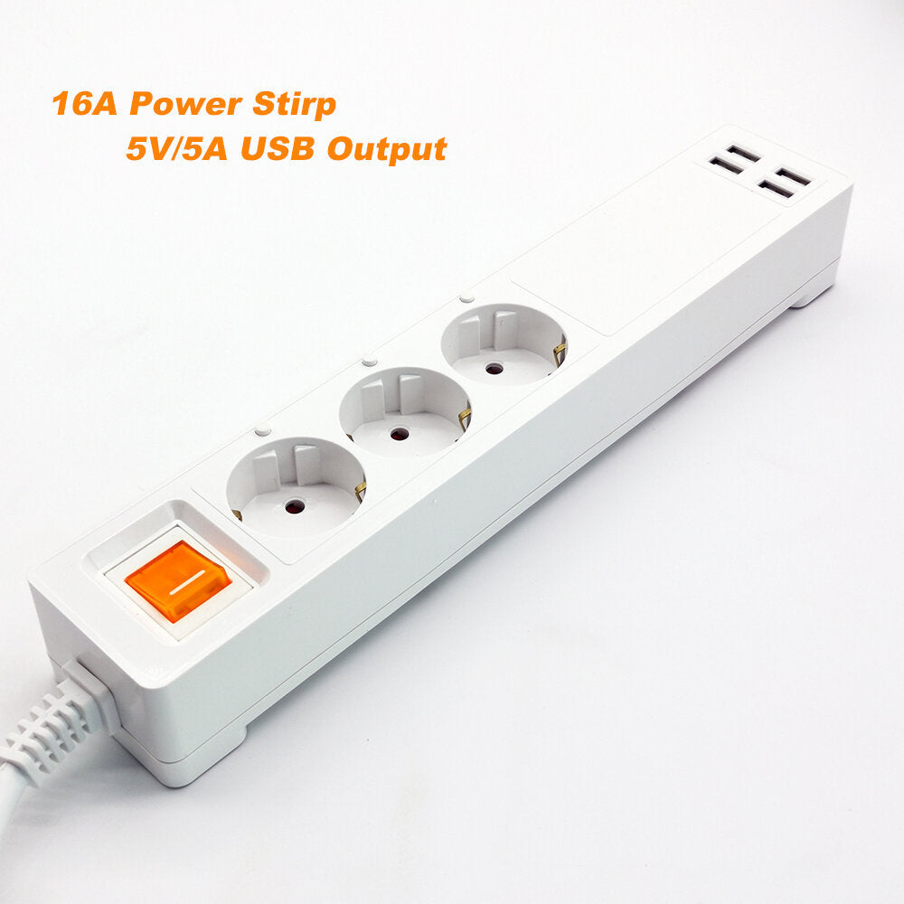 Smart Wifi Power Strip Outlets EU Plug Extension USB Socket with 4*USB/3 AC EU Socket Work with Alexa Google Home