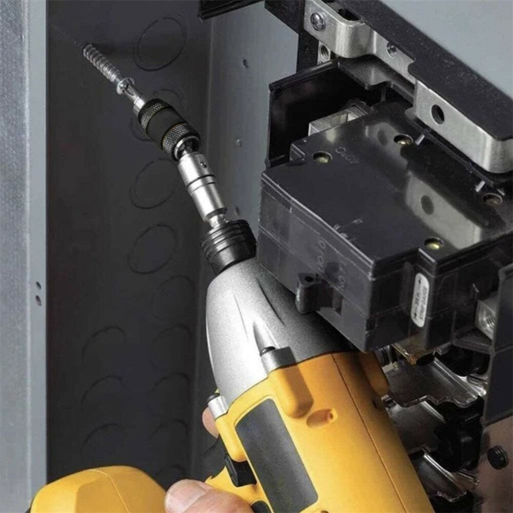 Magnetic Screw Drill Tip Holder Angle Magnetic Pivoting Bit Tip Holder Magnetic Screwdriver Drill Bit Drive Guide Extensions Adapter