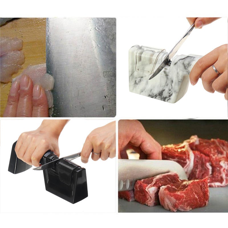 Ceramic Knife Sharpener Three Stage Sharpening Stone for Knife Scissors Kitchen Tool