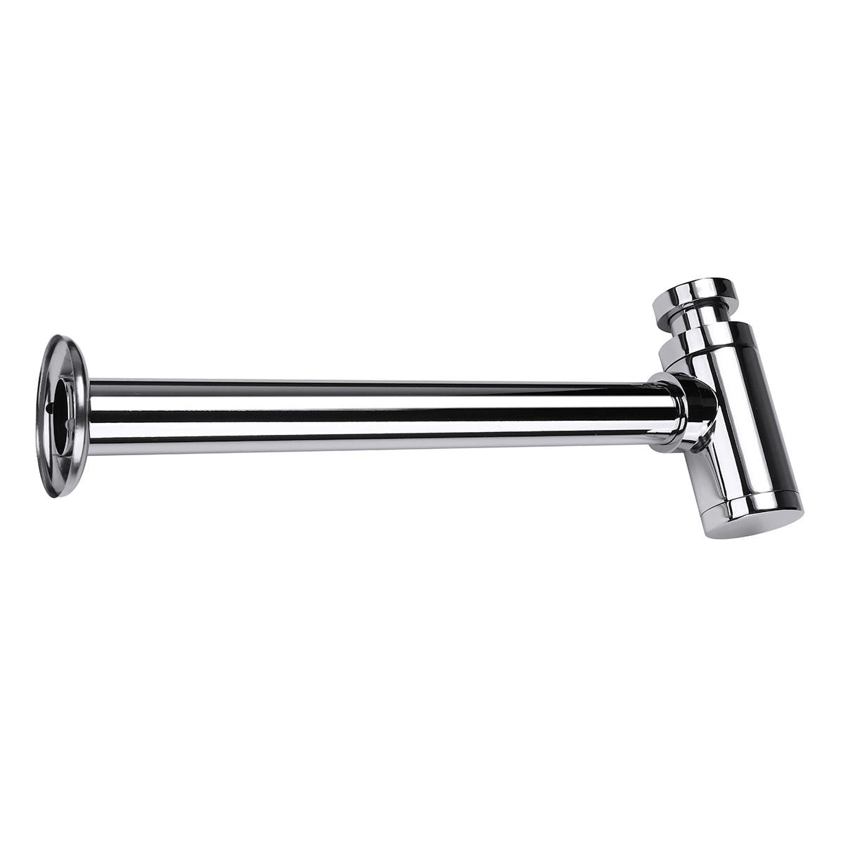 Standard 1-1/4'' Chrome Brass Round Bottle Waste Trap P-Trap Bathroom Basin Sink Pipe Cleaner