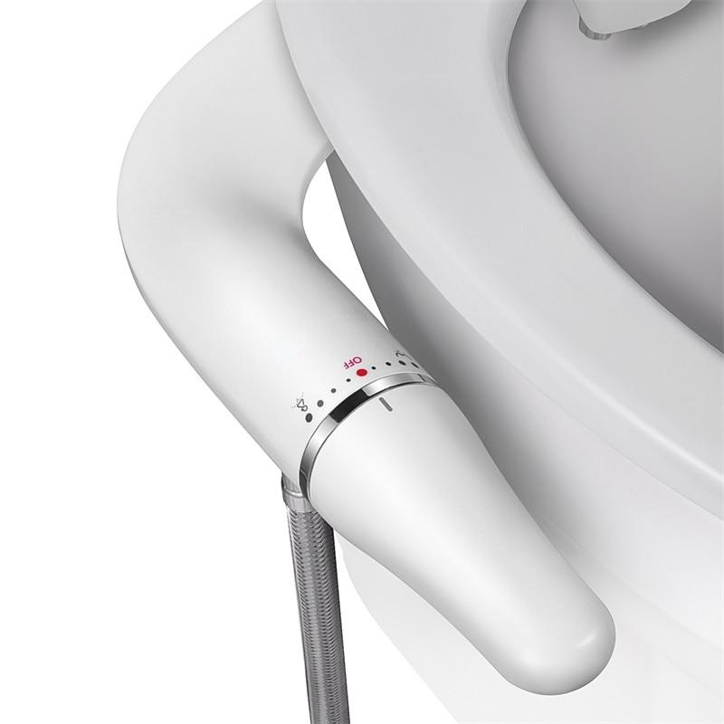 Ultra-Slim Toilet Seat Attachment With Brass Inlet Adjustable Water Pressure
