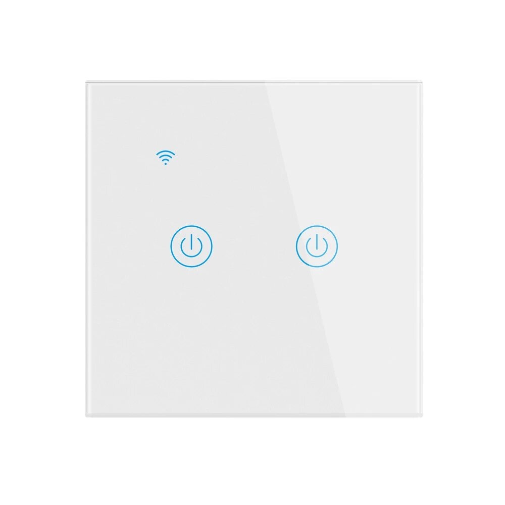 WiFi EU Standard Smart Switch Touch Key No Neutral Needed Switch Control 1/2/3/4 Gang