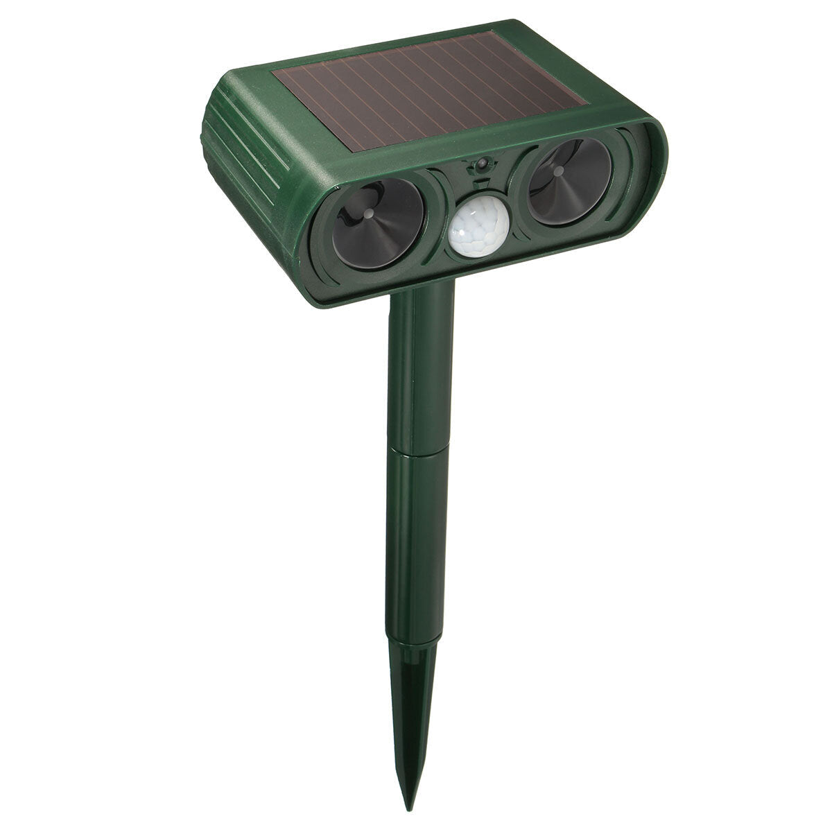 Ultrasonic Animal Repellent PIR Sensor Animal Frighter Bird Snake Wild Boar Frighter 110 Detection Angle 8M Effective Distance with LED lights