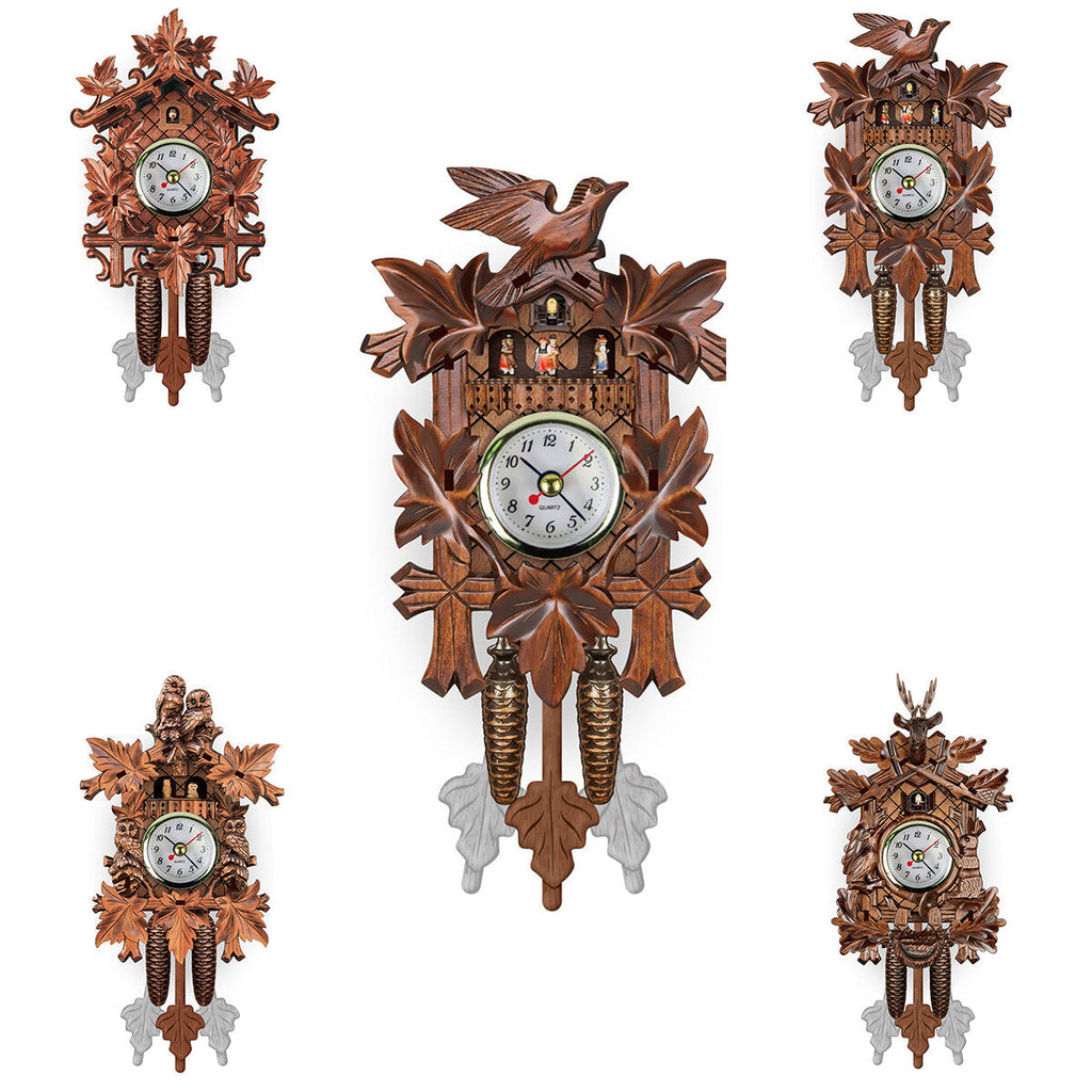 Wall Clocks Pendulum Watch Art Craft Home Decoration Hanging Wood Watches