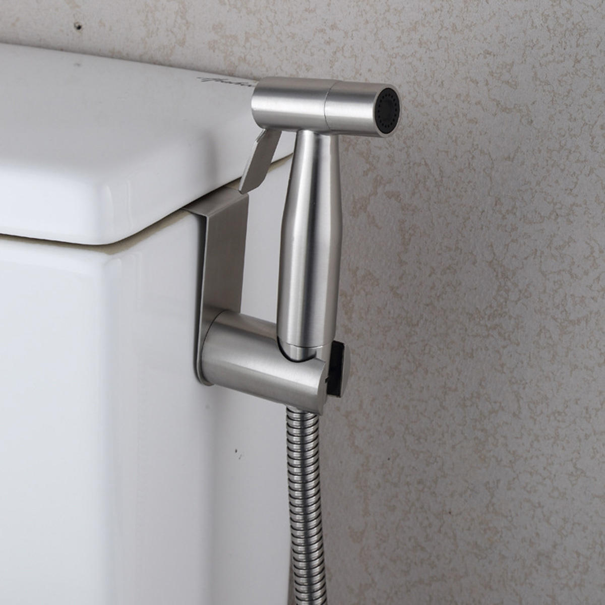 304 Stainless Steel Handheld Bidet Spray Shower Head Shattaf Toilet Two Water Methods Adapter Hose