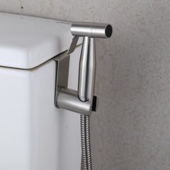 304 Stainless Steel Handheld Bidet Spray Shower Head Shattaf Toilet Two Water Methods Adapter Hose