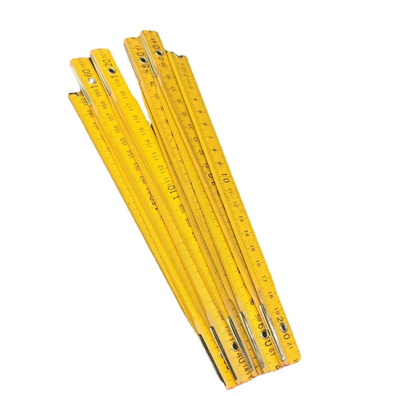 Portable Wooden Folding Ruler 1M/2M Multifunctional Painting Drawing Measuring Instrument Model Template Ruler Carpenter Measuring Tools